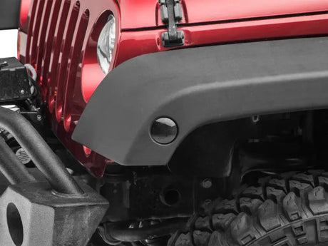 Red Jeep fender flare with axial series led marker lights for JK Wranglers