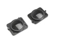 Black plastic sensor mounts for Raxiom Axial Series LED Side Marker Lights