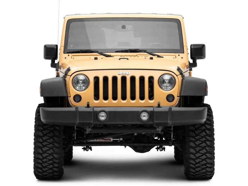 Yellow Jeep Wrangler with Raxiom Axial Series LED Turn Signals for JK models