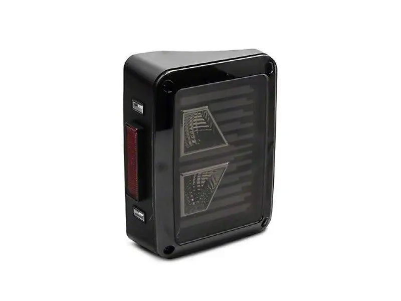 Raxiom 07-18 Jeep Wrangler JK Axial Series Vision LED Tail Lights- Black Housing (Smoked Lens) - Truck & Automotive