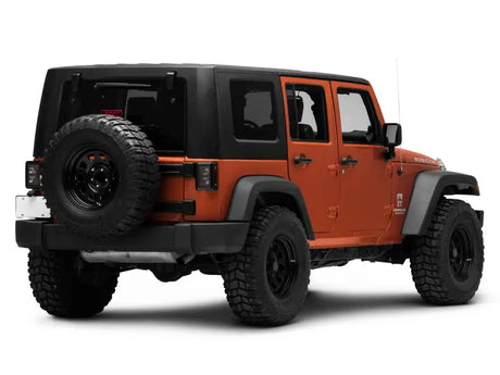 Raxiom 07-18 Jeep Wrangler JK Axial Series Vision LED Tail Lights- Black Housing (Smoked Lens) - Truck & Automotive
