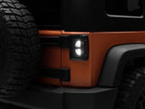 Raxiom 07-18 Jeep Wrangler JK Axial Series Vision LED Tail Lights- Black Housing (Smoked Lens) - Truck & Automotive