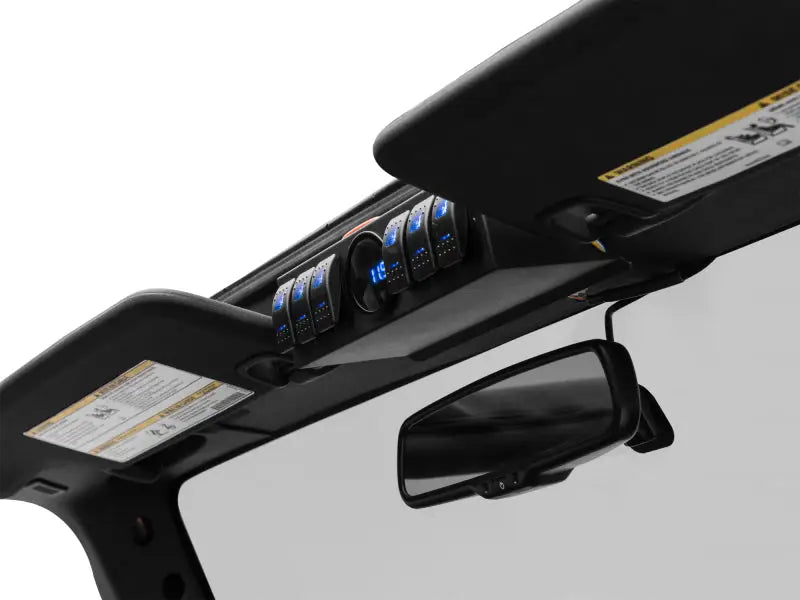 Overhead control box with switch panel and digital display for Jeep Wrangler JK