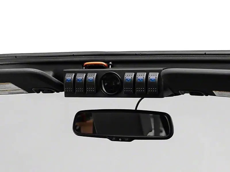Overhead switch panel control box with rearview mirror for Jeep Wrangler JK