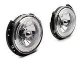 Raxiom 07-18 Jeep Wrangler JK LED Halo Headlights- Chrome Housing (Clear Lens) - Truck & Automotive