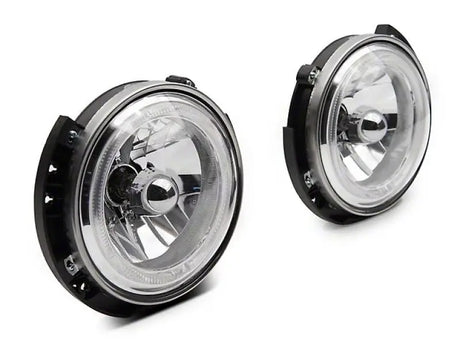 Raxiom 07-18 Jeep Wrangler JK LED Halo Headlights- Chrome Housing (Clear Lens) - Truck & Automotive
