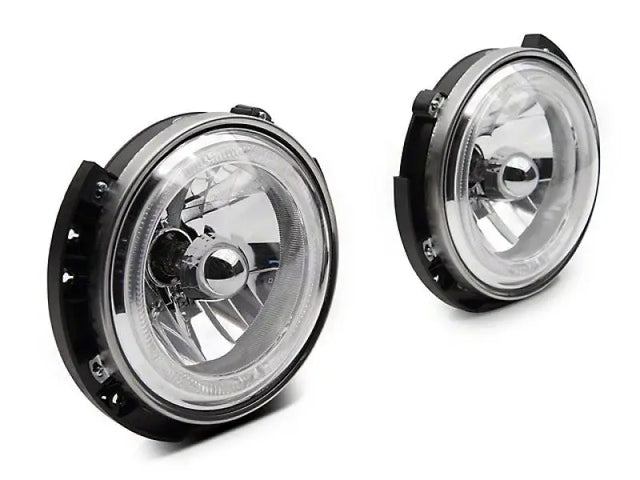 Raxiom 07-18 Jeep Wrangler JK LED Halo Headlights- Chrome Housing (Clear Lens) - Truck & Automotive