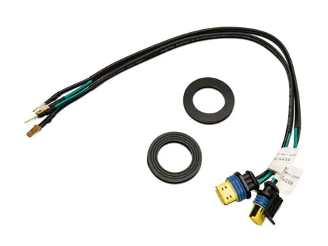 Electrical wiring harness with connectors for Dodge Challenger halo headlights with sequential turn signals