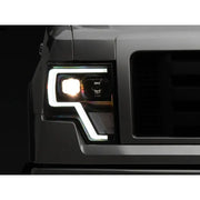 Raxiom T544003 Raxiom 09-14 Ford F-150 G4 Projector Headlights- Black Housing (Clear Lens)