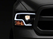 Raxiom 09-18 RAM 1500 LED Halo Projector Headlights- Black Housing (Clear Lens) - Truck & Automotive