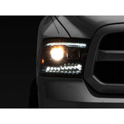 Raxiom R111520 Raxiom 09-18 RAM 1500 LED Projector Headlights w/ Switchback Turn Signals- Blk Housing (Clear Lens)