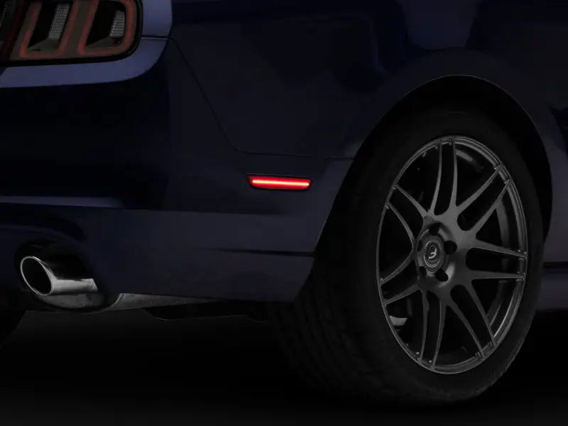 Raxiom 10-14 Ford Mustang Axial Series LED Side Marker Lights (Smoked) - Truck & Automotive