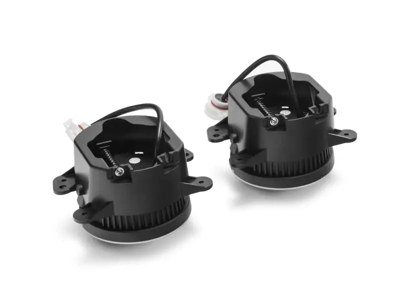 Black LED fog lights for Jeep Wrangler JK/JL from Raxiom Axial Series