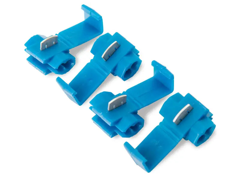 Blue wire tap connectors for CCFL halo fog lights on Ford Mustang GT 13-14