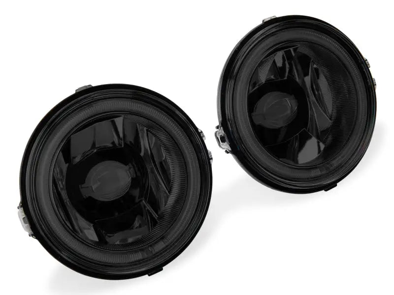 Blacked-out fog lights with CCFL halo fog for Ford Mustang GT 2013-14