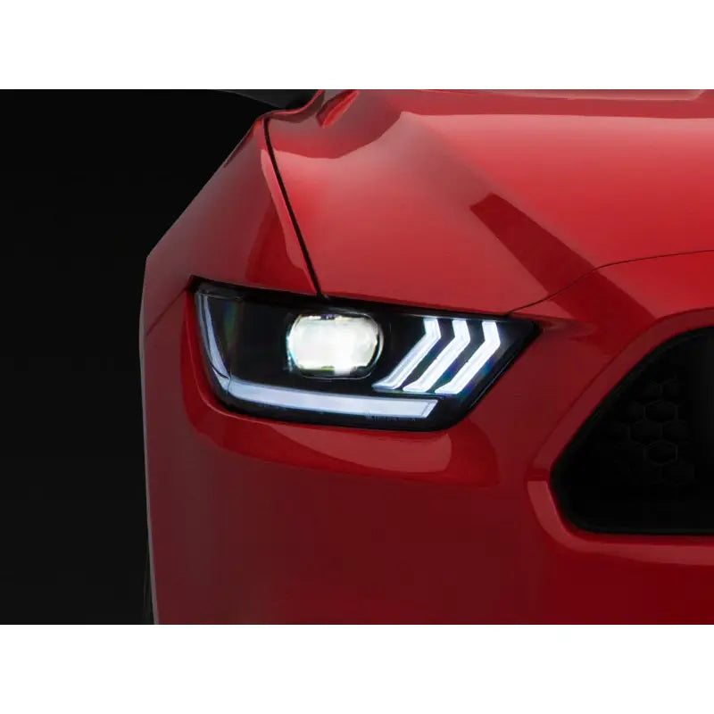 Raxiom 407055 Raxiom 15-17 Ford Mustang Projector Headlights OEM HID Bulbs- Black Housing (Clear Lens)