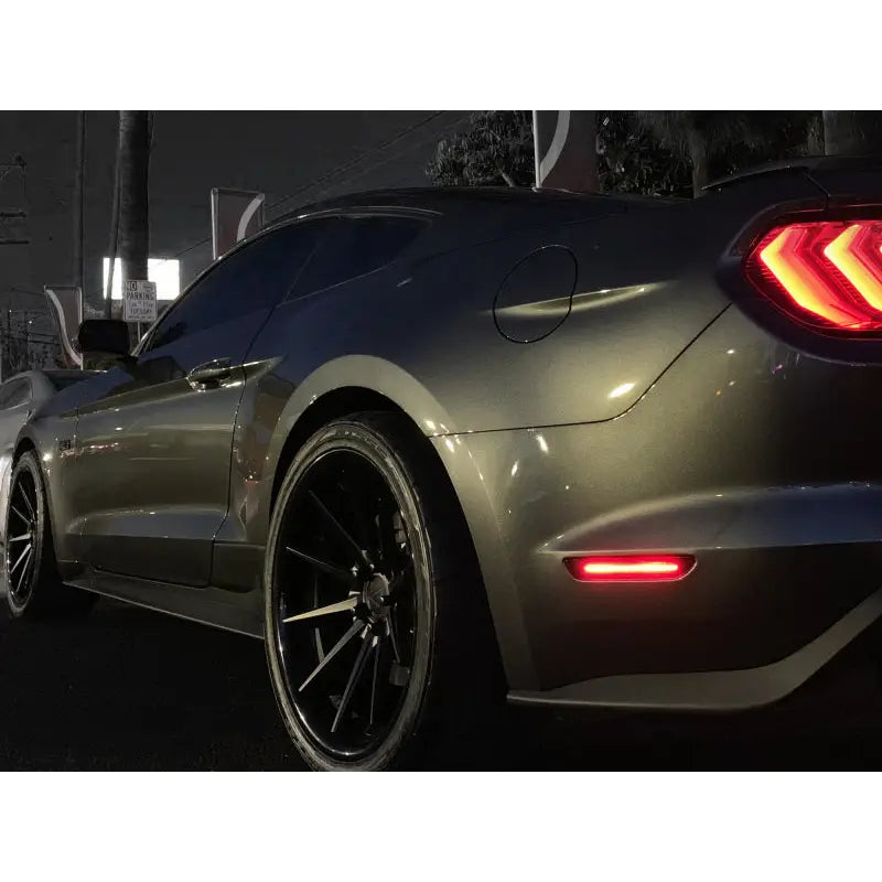 Raxiom 390265 Raxiom 15-22 Ford Mustang Axial Series LED Side Marker Lights Rear (Smoked)