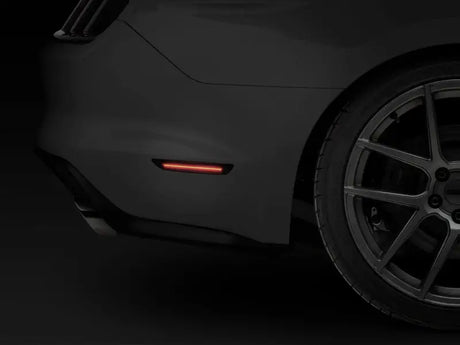 Raxiom 15-22 Ford Mustang Axial Series LED Side Marker Lights Rear (Smoked) - Truck & Automotive