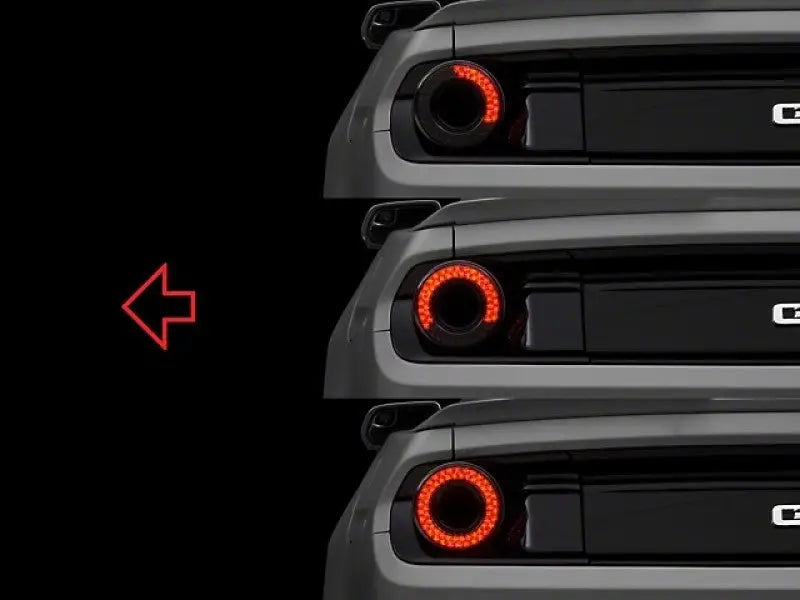 Raxiom 15-22 Ford Mustang Halo LED Tail Lights - Gloss Black Housing (Smoked Lens) - Truck & Automotive