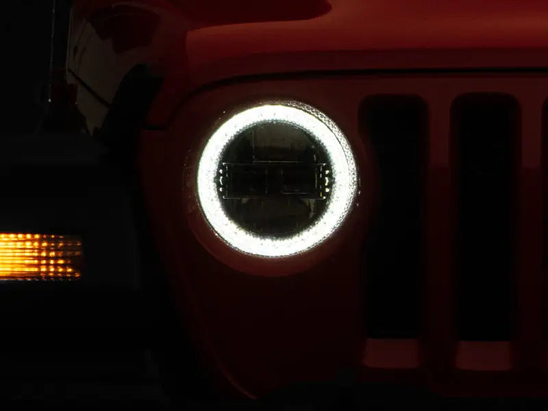 Raxiom 18-22 Jeep Wrangler JL/JT Axial Series LED Headlights- Black Housing (Clear Lens) - Truck & Automotive