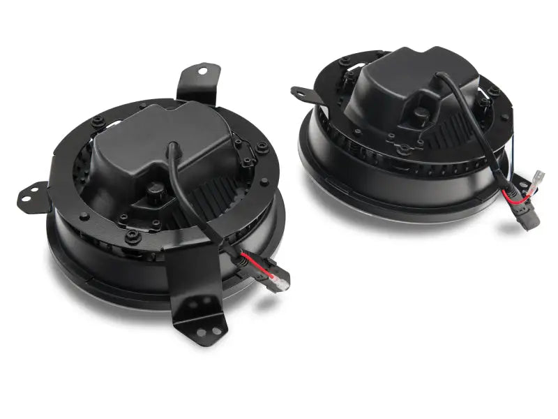 Raxiom 18-22 Jeep Wrangler JL/JT Axial Series LED Headlights- Black Housing (Clear Lens) - Truck & Automotive