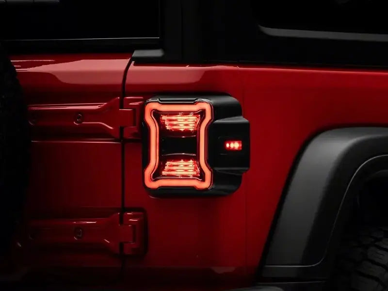 Raxiom 18-22 Jeep Wrangler JL LED Tail Lights- Black Housing (Smoked Lens) - Truck & Automotive