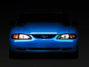 Raxiom 94-98 Mustang Axial Series Cobra Style Headlights- Black Housing (Clear Lens) - Truck & Automotive
