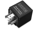 Black automotive flasher relay with metal prongs for Ford Mustang turn signal upgrade