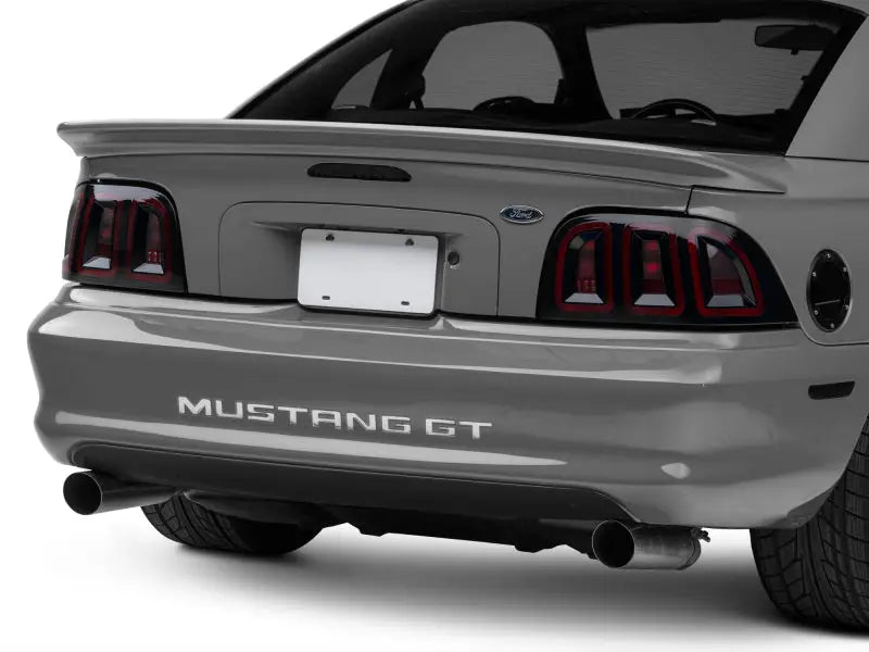 Raxiom 96-98 Ford Mustang Icon LED Tail Lights- Black Housing (Smoked Lens) - Truck & Automotive