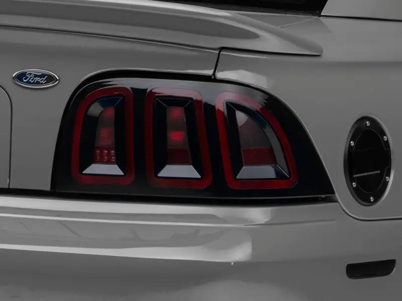 Raxiom 96-98 Ford Mustang Icon LED Tail Lights- Black Housing (Smoked Lens) - Truck & Automotive