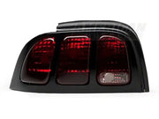 Black and red tail lights with smoked lens for Ford Mustang 96-98 Raxiom product