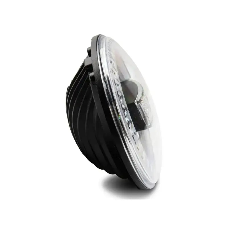 Raxiom 97-18 Jeep Wrangler TJ/JK 7-Inch LED Headlights w/ Halos- Black Housing (Clear Lens) - J155018