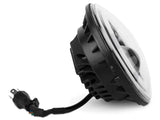 Raxiom 97-18 Jeep Wrangler TJ/JK Axial Halo Headlights w/ DRL Amber Signals- Blk Hsng (Clear Lens) - Truck & Automotive