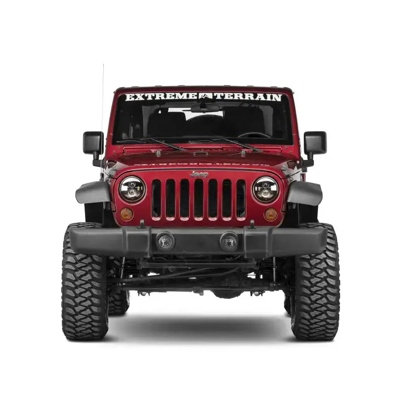 Raxiom 97-18 Jeep Wrangler TJ/JK Axial Series LED Daymaker Headlights- Black Housing (Clear Lens) - Truck & Automotive