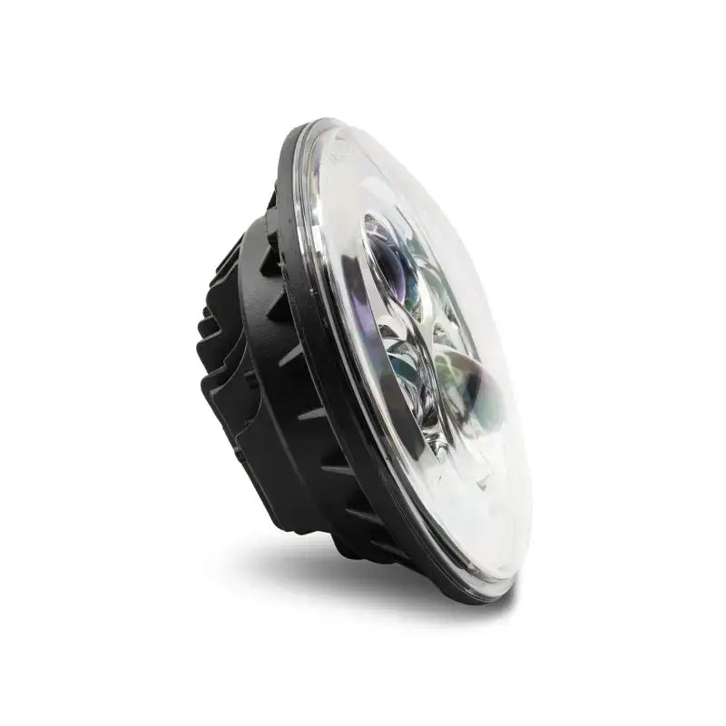 Round LED headlight with chrome trim for Jeep Wrangler Daymaker headlights upgrade
