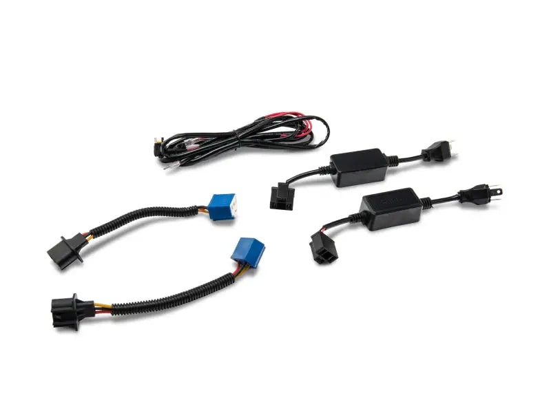 Automotive headlight wiring harness for Raxiom Axial Spider LED Jeep Wrangler headlights