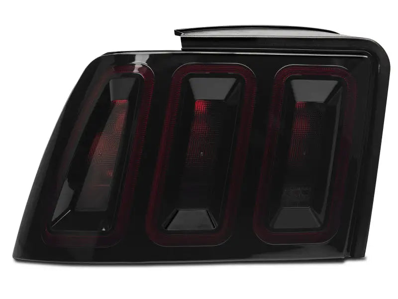 Raxiom 99-04 Ford Mustang Excluding 99-01 Cobra Icon LED Tail Lights- Black Housing (Smoked Lens) - Truck & Automotive