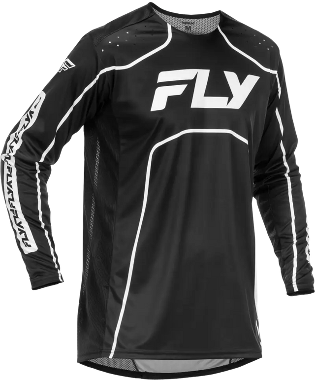 Rayce Bicycle Jersey Black/White Md - FLY RACING