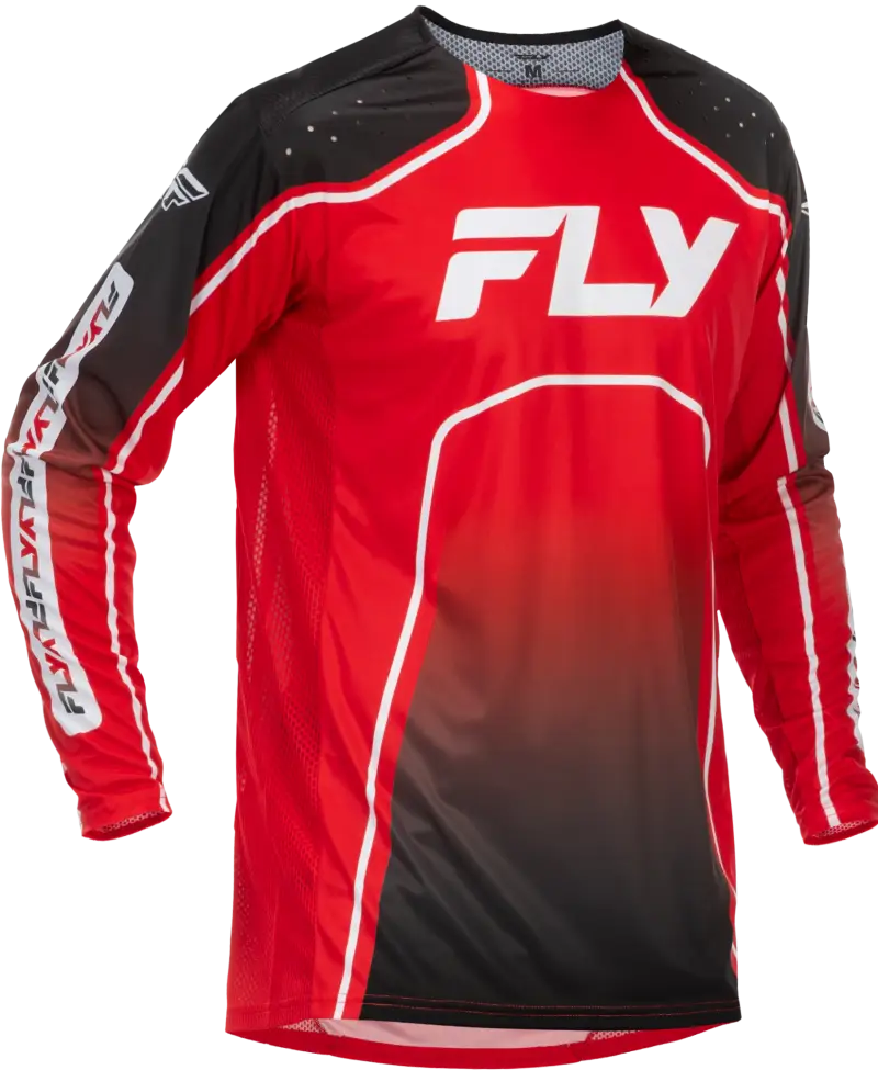 Rayce Bicycle Jersey Red/Black/White Sm - FLY RACING