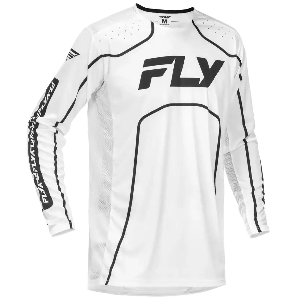 Rayce Bicycle Jersey White/Black Md - FLY RACING