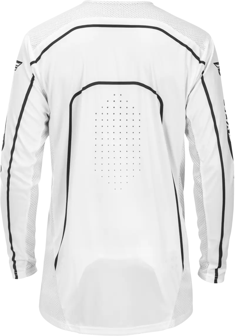 Rayce Bicycle Jersey White/Black Md - FLY RACING