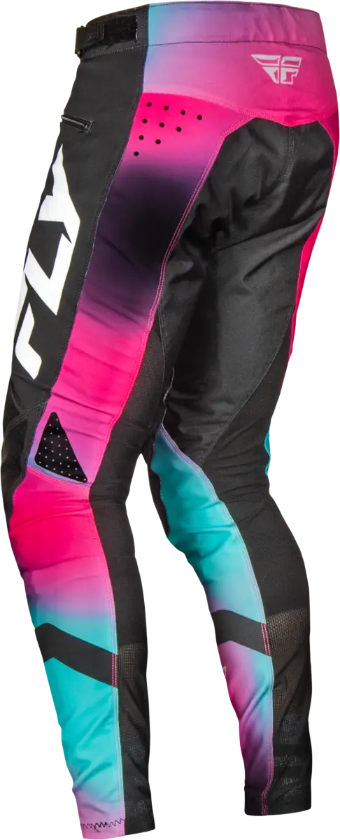 Rayce Bicycle Pants Fuschia/Black/Teal Sz 28