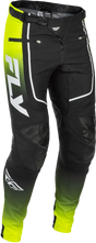Rayce Bicycle Pants Lime/Black/White Sz 28 - FLY RACING