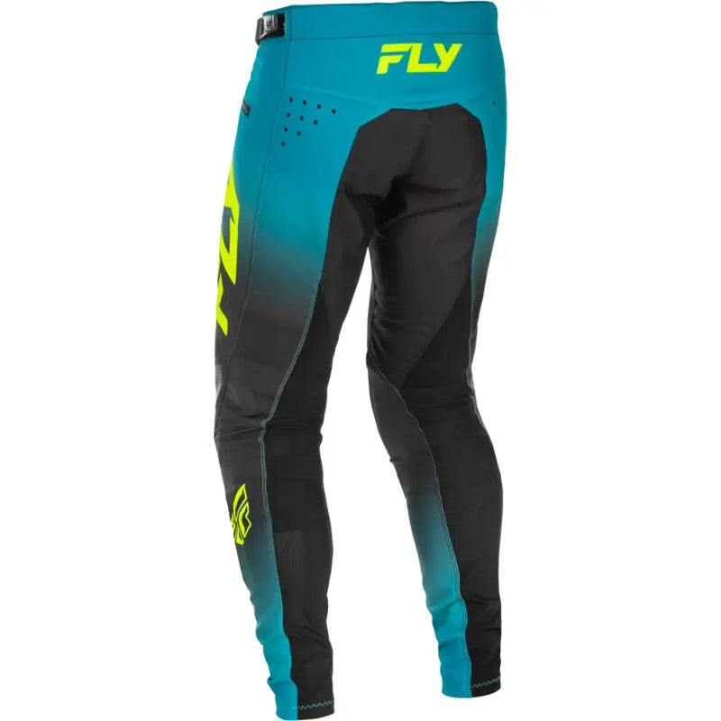 Rayce Bicycle Pants Teal/Black/Lime Sz 28 - FLY RACING