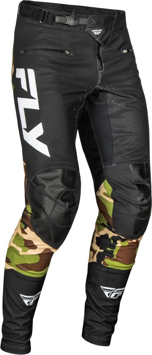 Rayce Bicycle Pant Ca/Ny Black/Camo Sz 22 - FLY RACING
