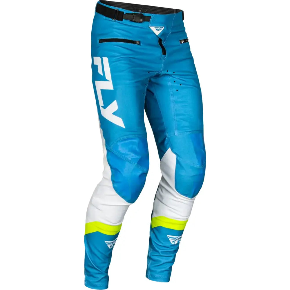 Rayce Bicycle Pant Ca/Ny Blue/White/Lime Green Sz 32 - FLY RACING