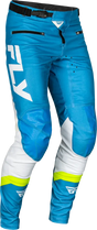 Rayce Bicycle Pant Ca/Ny Blue/White/Lime Green Sz 32 - FLY RACING