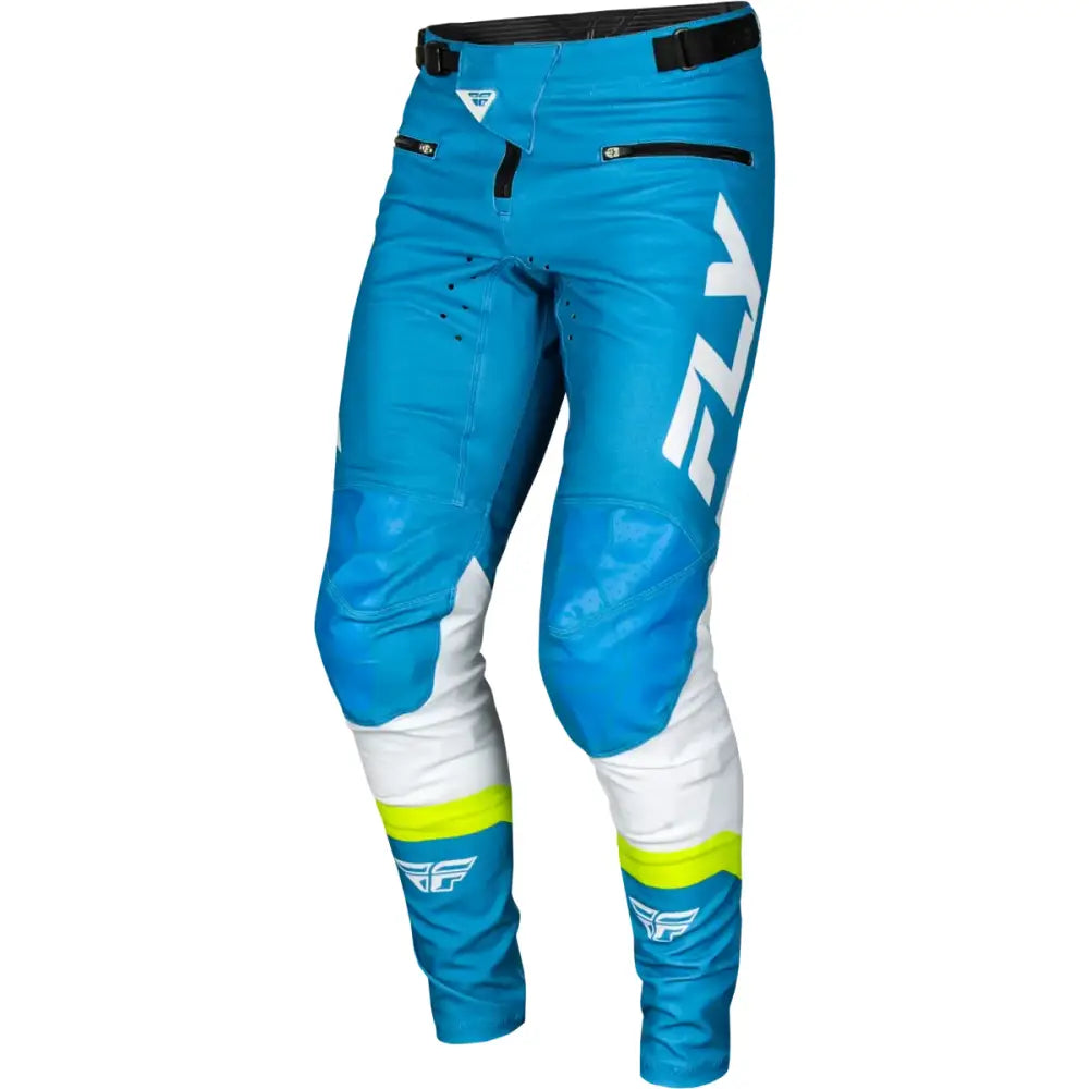 Rayce Bicycle Pant Ca/Ny Blue/White/Lime Green Sz 32 - FLY RACING