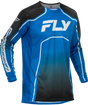 Rayce Bicycle Jersey Blue/Black/White Lg - FLY RACING