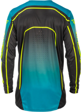 Rayce Bicycle Jersey Teal/Black/Lime Lg - FLY RACING